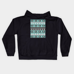 Ethnic pattern with foxes Kids Hoodie